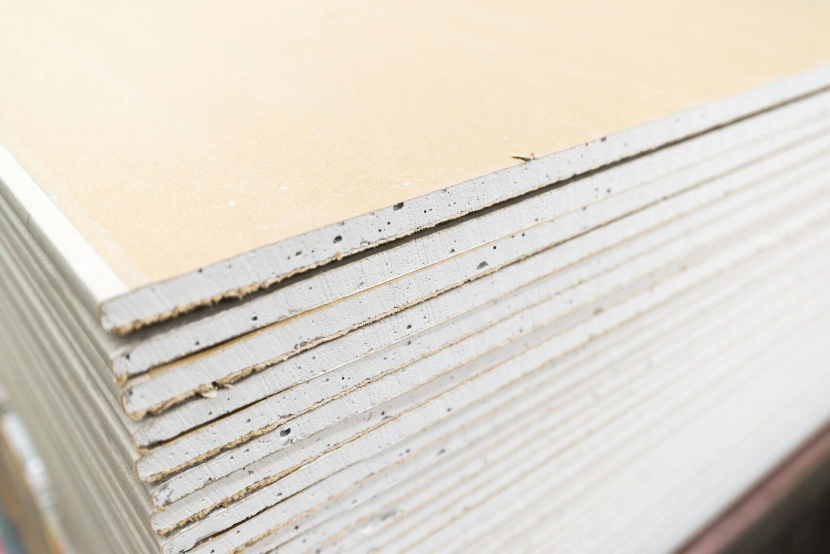 A close up of some white boards on the floor